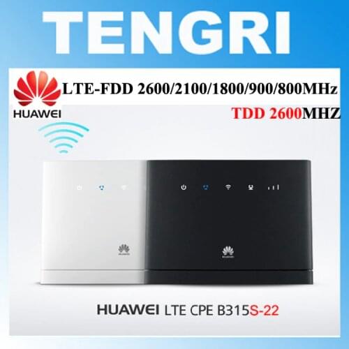 Unlocked HUAWEI B315 B315S-22 LTE CPE 150Mbps 4G LTE FDD TDD wireless gateway wifi Router with sim card slot PK B310 B593 E5186