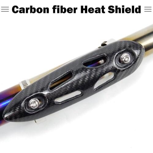 Free shipping exhaust muffler pipe Carbon Fiber Protector Heat Shield Cover Guard Anti-scalding cover for ATV Scooter Cafe Retro