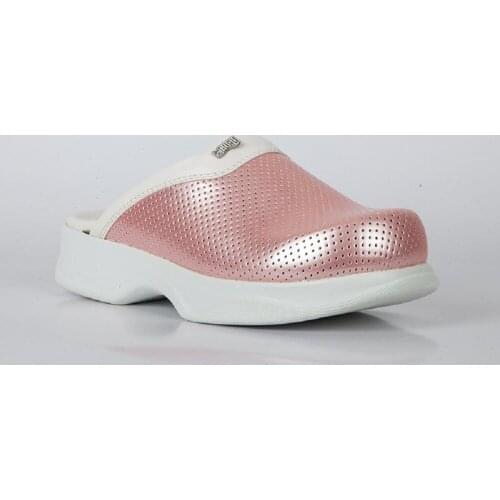 Womens Pink Sabo Nurse Doctor Slippers Bright Color Summer Anatomical Orthotic Insole Padded Casual Comfortable Style Fashion 2021