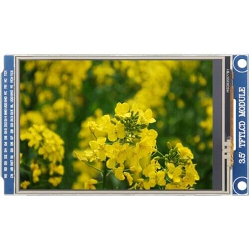 3.5 Inch TFT LCD Module, Resistive Touch-Screen, Compatible with Atom STM32 Development Board Interface
