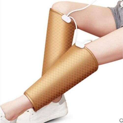 Gold electric heating kneepad thermal womens joint male summer the elderly knee four seasons massage device