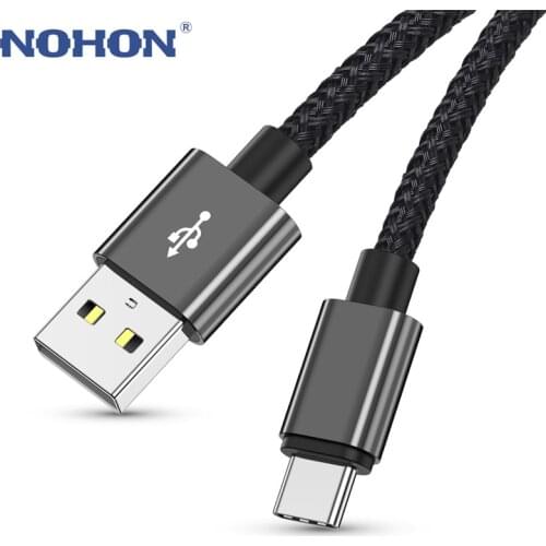 1m 2m 3m USB Type C Cable For Samsung Xiaomi Redmi Note 7 8 10 3A Fast Charging Wire Cord Charger Mobile Phone USBC Origin Cable