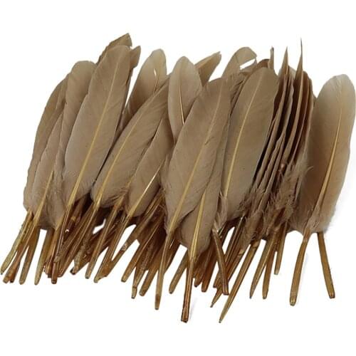 50Pcs/Lot Natural Goose Feather DIY Clothing Decoration For Craft Sewing Costume