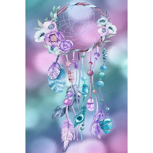 Diamond painting Feather Dream Catcher Diy 5d Diamond mosaic home decoration embroidery pattern handmade new year gift