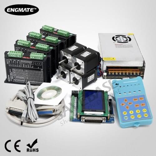 CNC Kit 4 Axis Standard Breakout Board & Stepper Drivers Nema17 Stepper Motor