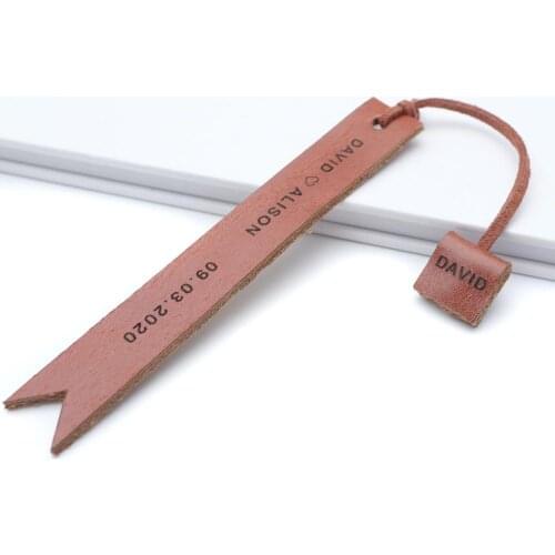 Custom Leather Bookmark Personalized Engraved Bookmark for Reader Anniversary Birthday Bookmark Perfect Gift for Men Women Boys