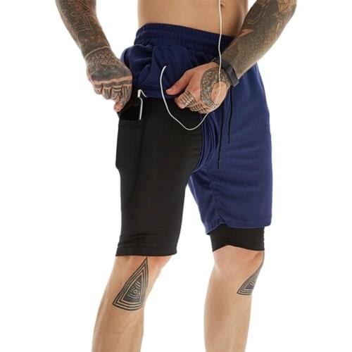 2021 Summer Mens Shorts Quick Dry Breathable Solid Color Slims Fit Joggers Polyester Gym Sports Training Pants for Fitness