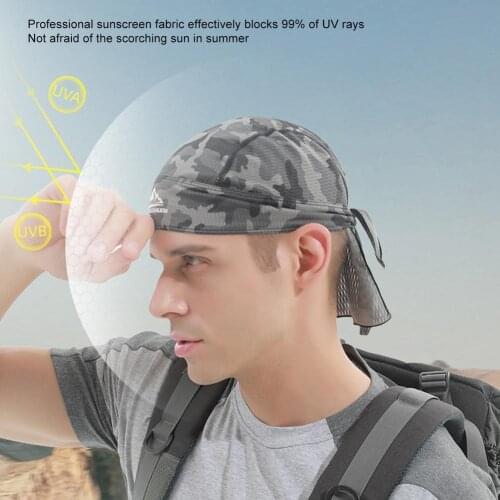 Summer Sun Protecting Neck Hat Cycling Skull Hat UV Protection Breathable Quick-drying Cap Cycling Running Sport Cap