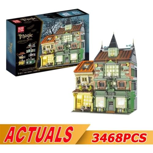 MOULD KING 16040 The Magic Wand Shop Model Assembly Streetview Building Blocks Bricks Toys New Kids Christmas Birthday Gifts