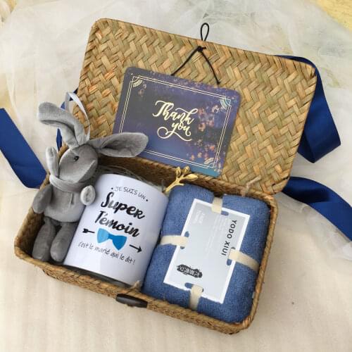 Custom Bride Bridesmaid gifts Mug cup towel set valentines day Birthday gift for Girlfriend boyfriend new years christmas gifts