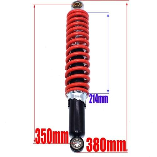 350mm/13.8in Rear Shock Absorber Universal Fit for Dune Buggy Quad Dirt Bike ATV Aluminium Alloy Shock Spring Suspension New