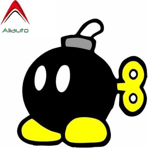 Personality Car Sticker for Super Mario Bomb Fine Decal PVC Car Wrap Waterproof Scratch-Proof Accessories 13cmX13cm