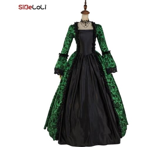Renaissance Gothic Victorian inspired Fantasy Brocade Dress Historical Period Costume Steampunk Evening Gown Theatre Costume