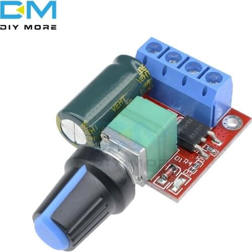 PWM DC Motor Controller Speed LED Control Board Switch Dimming Max 90W Controller Module DC 4.5V-35V 5A 20khz Adjustable