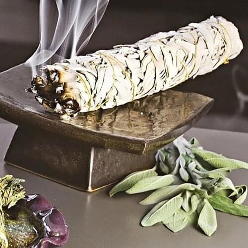 Sage Pure Leaf Smoky Purification Sage Smoking Indoor Fragrance To Purify The Mind Room Buddhist Temple Cedar Sticks
