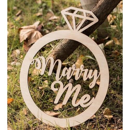 " marry me "" bride & groom " " mr & mrs " wood wedding sign engagement sign wedding chair signs for wedding party engagement