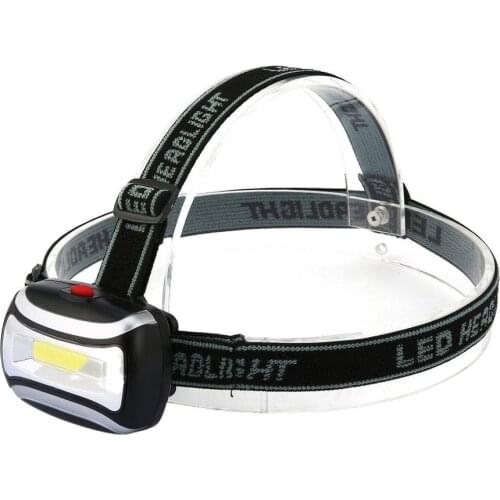 Mini 600Lm COB LED Headlight Headlamp Head Lamp Flashlight 3xAAA battery Torch Camping Hiking Fishing Hunting Light