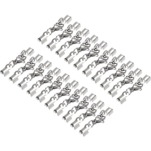 20pcs/lot Mini Lobster Clasps Hooks Chain Lock Snap Hooks Lobster Clasp For DIY Bracelet Jewelry Leathercraft Handmade Supplie