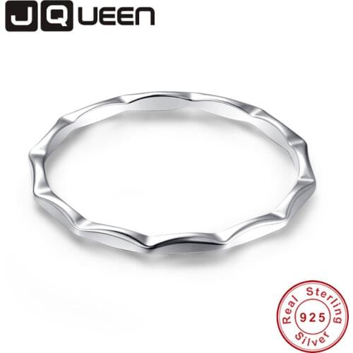 Elegant Ladies Fine Jewelry Clear Polygon S925 Sterling Silver Rings for Women Wedding Fashion Accessories With Box