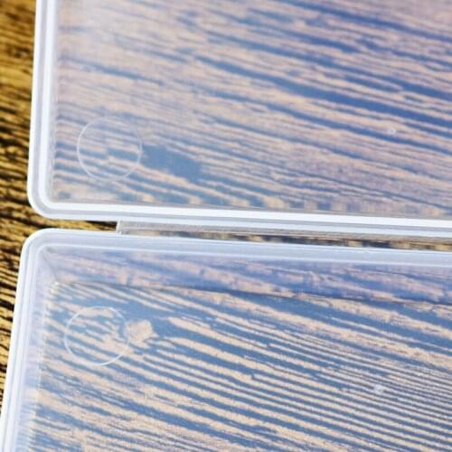 1PCS New Small Plastic Transparent With Lid Collection Container Case Storage Box Cards Jewelry Storage Box Square Jewelry Box