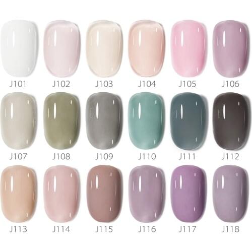 12pcs/kit Venalisa Glass Gel Lacquer Translucent Candy Color Neon Gemstone UV LED Nail Gel Varnish Glaze Gel Nail Decoration Gel