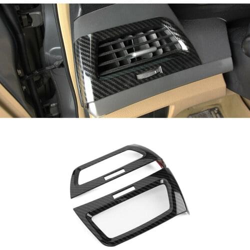 FOR Honda Accord 8th 2008-2012 carbon fiber console L&R air outlet vent trim 2pcs