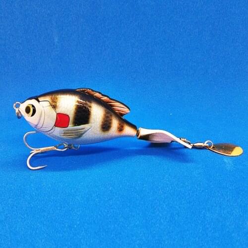 2021 New Whopper Popper 9.5cm 17g Topwater Fishing Lure Artificial Bait Hard Plopper Soft Rotating Tail Wobblerr Pesca Bait