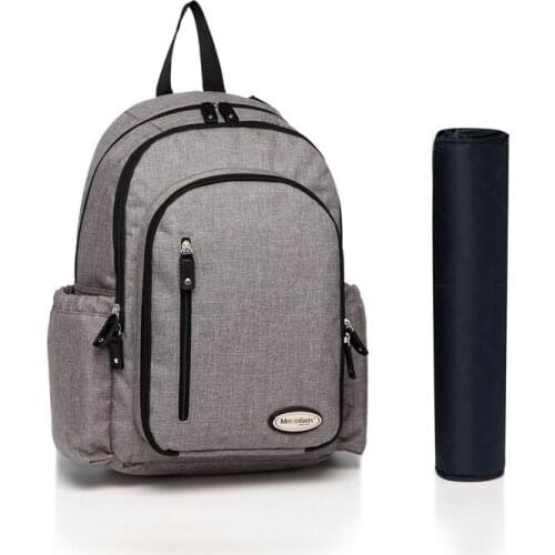 Mesenfants 3pc Mummy Deep Blue Maternity Polyester Waterproof Nappy Bag Multifunction Large Capacity Travel Backpack Baby Care