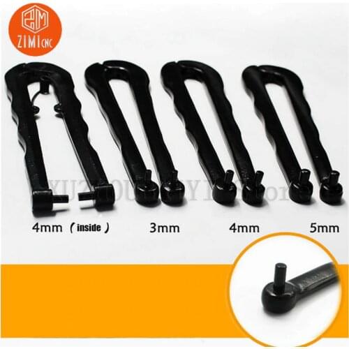 4mm Adjustable round nut handle black pin pliers angle grinder wrench double pin multifunctional open end universal wrench