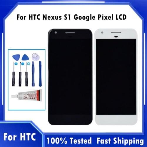 5" NEW LCD For HTC Nexus S1 Google Pixel LCD Display Screen Touch Complete Digitizer Replacement LCD Display For Google Pixel