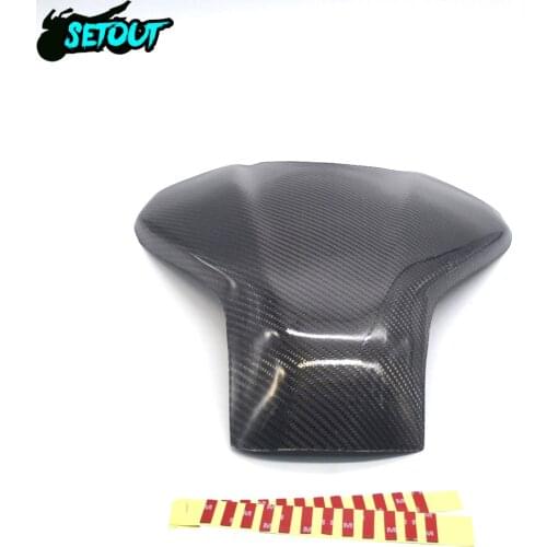 For Kawasaki NINJA400 2018 2019 Motorcycle Accessories Real Carbon Fiber Fuel Tank Cap Fuel Tank Shield Fuel Tank Sticker