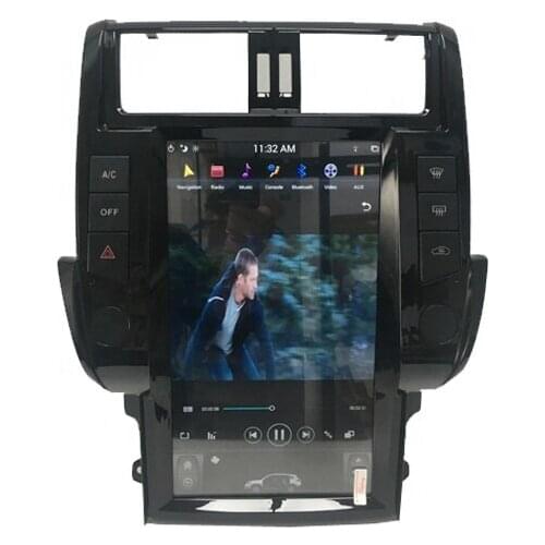 Newnavi tesla style 13.6'' car multimedia system android car radio for Toyota Prado VX 2012 with high quality