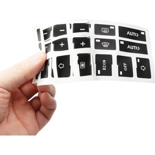Car Air Condition AC Climate Control Button Repair Stickers Decals For Audi A4 B6 B7 2000 2001 2002 2003 2004