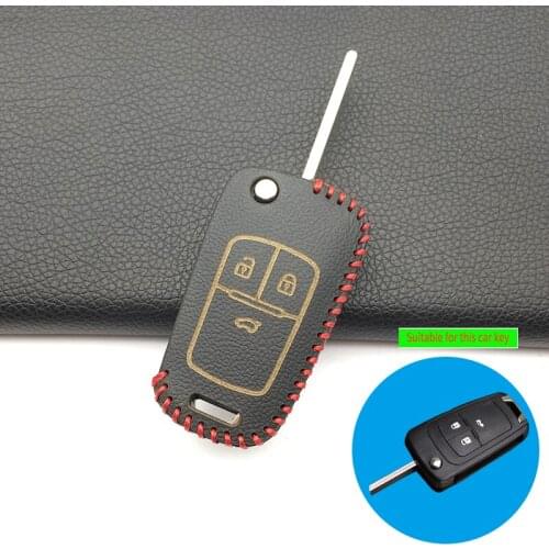 Latest Skin Genuine Leather Key Cover Case for Chevrolet Cruze fit Buick Opel Vauxhall Astra Corsa Antara Meriva Insignia Fob