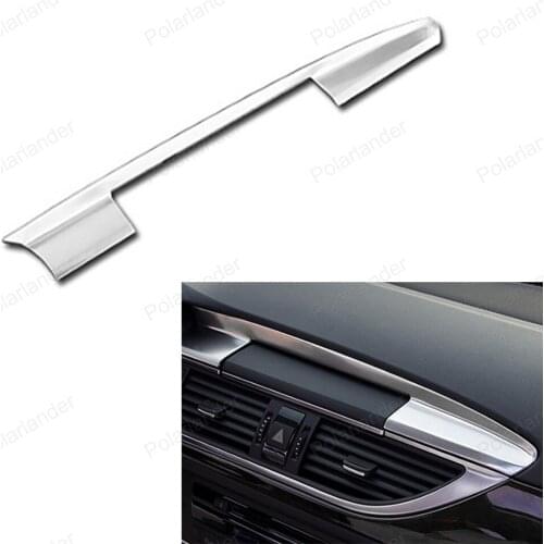 For New A/udi A6L center control Decorative Frame Trim Car Interior accessory Navigation Panel Cover