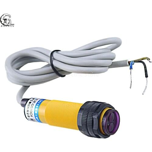 1pcs E3F-DS10C4 DC6-36V NPN NO diameter 18mm distance 10cm Transducer Diffuse reflection Type photoelectric switch sensor