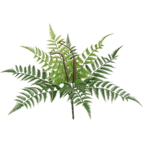 Artificial 43cm Asplenium Fern Leaf Plastic Bouquet 9pcs Leves Leaf Bunch