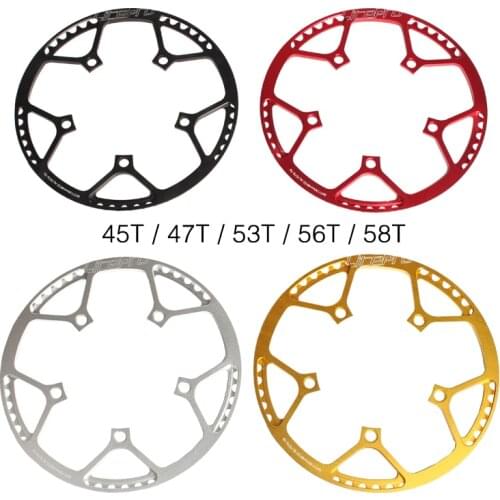 Litepro ultralight 130 BCD 45T 47T 53T 56T 58T A7075 Alloy BMX Folding bike chainwheel round single Bicycle Crankset bike parts