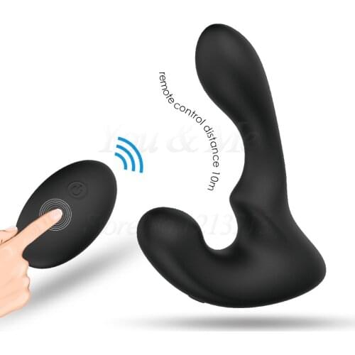 9mode Tickling Male Prostate Massager G-Spot Vibrator Strapon With Dildo 30 Degree Rotation Butt Plug Anal Sex Toy For Men Women