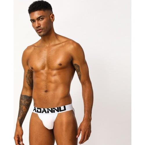 Mens Sexy Boy Men Underwear Tight Cotton Mens Thongs Gay Low Waist Pouch Bikini Thong Male Underpants Tanga G-Strings Cuecas