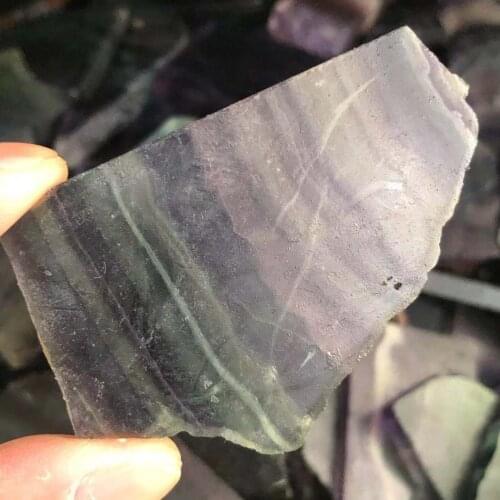 Natural Rare Beautiful Colorful Fluorite Tablets Healing Mineral Raw Materials Gem Tablets Home Decoration Accessories Ornaments