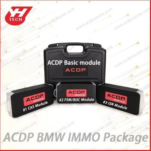 Yanhua Mini ACDP IMMO Package for BMW CAS1/2/3/3+/4/4+ FEM/BDC add key all-key-lost mileage reset FEM/BDC Restore