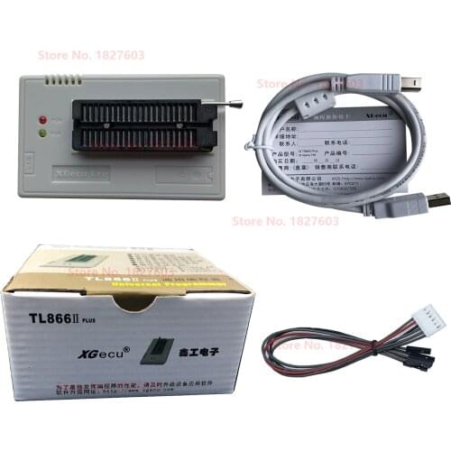Black Edition V10.27 XGecu TL866II Plus USB Programmer support 15000+IC SPI Flash NAND EEPROM MCU PIC AVR replace TL866A TL866CS