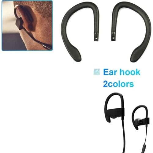 EarHook Replacement Earbud Tip Wireless Sports Headphone Loop Clip Ear Hooks Repair Parts for PowerBeats 3 PB3 Black