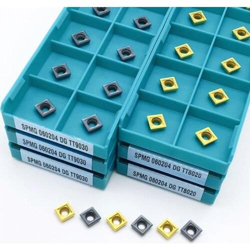 SPMG060204 DG TT8020 TT9030 carbide inserts for metal U-drill SPMG 060204 machine tool accessories turning insert tools