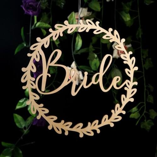 Wedding wooden Bride and Groom Chair Signs,Wedding wooden Props decoration,Party Decoration,Party Photo Supplies Happy Birthday