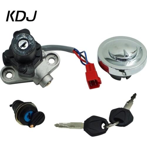 Fuel Gas Cap Ignition Switch Seat Lock Set Fit For Yamaha V-Star XVS250/650/1100