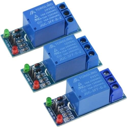 1PCS 5V 12V 24V Low Level Trigger One 1 Channel Relay Module Interface Board For PIC AVR