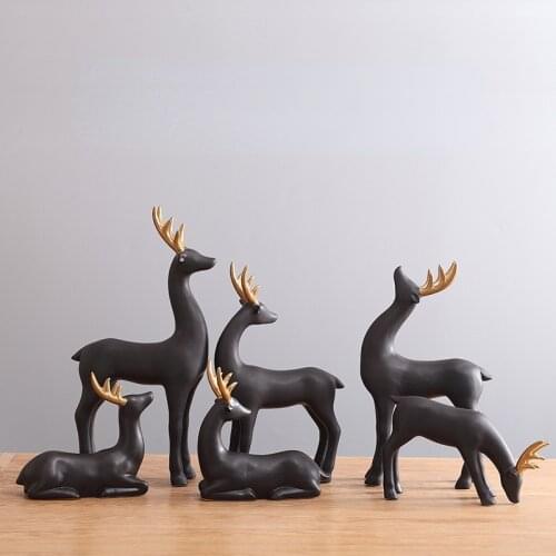 Home decoration decoration Nordic elk Nordic living room TV cabinet creative wedding gift