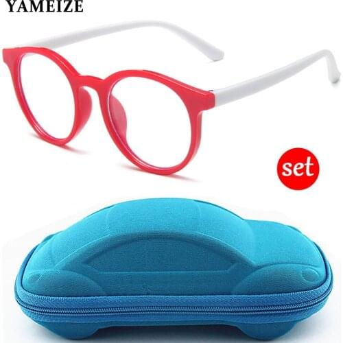 YAMEIZE Anti Blue Light Blocking Glasses For Kids Optical Frame Eyeglasses Boys Girls Computer Gaming Blue Blocking UV Eyewear